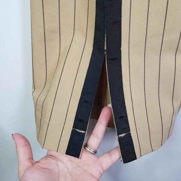 Le Ligne x Target Side Stripe Wide Leg Trousers 2X Plus Tan Black Pull On Pants - Picture 6 of 11